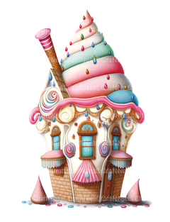 Ice Cream House Coloring Book - CraftNest - Digital Crafting and Art