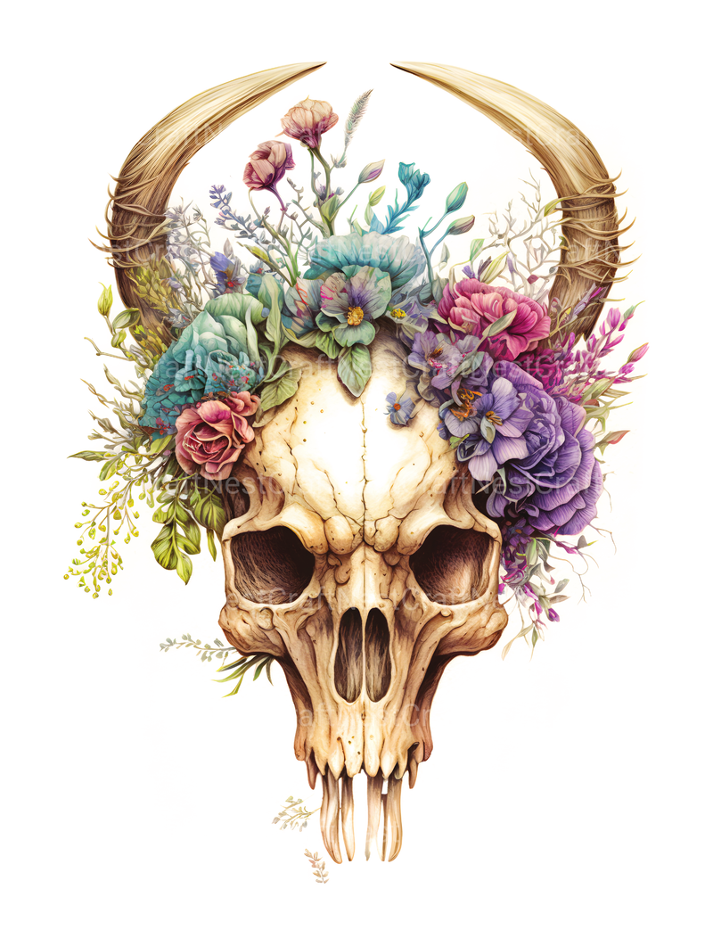 Floral Skull Coloring Book - CraftNest - Digital Crafting and Art