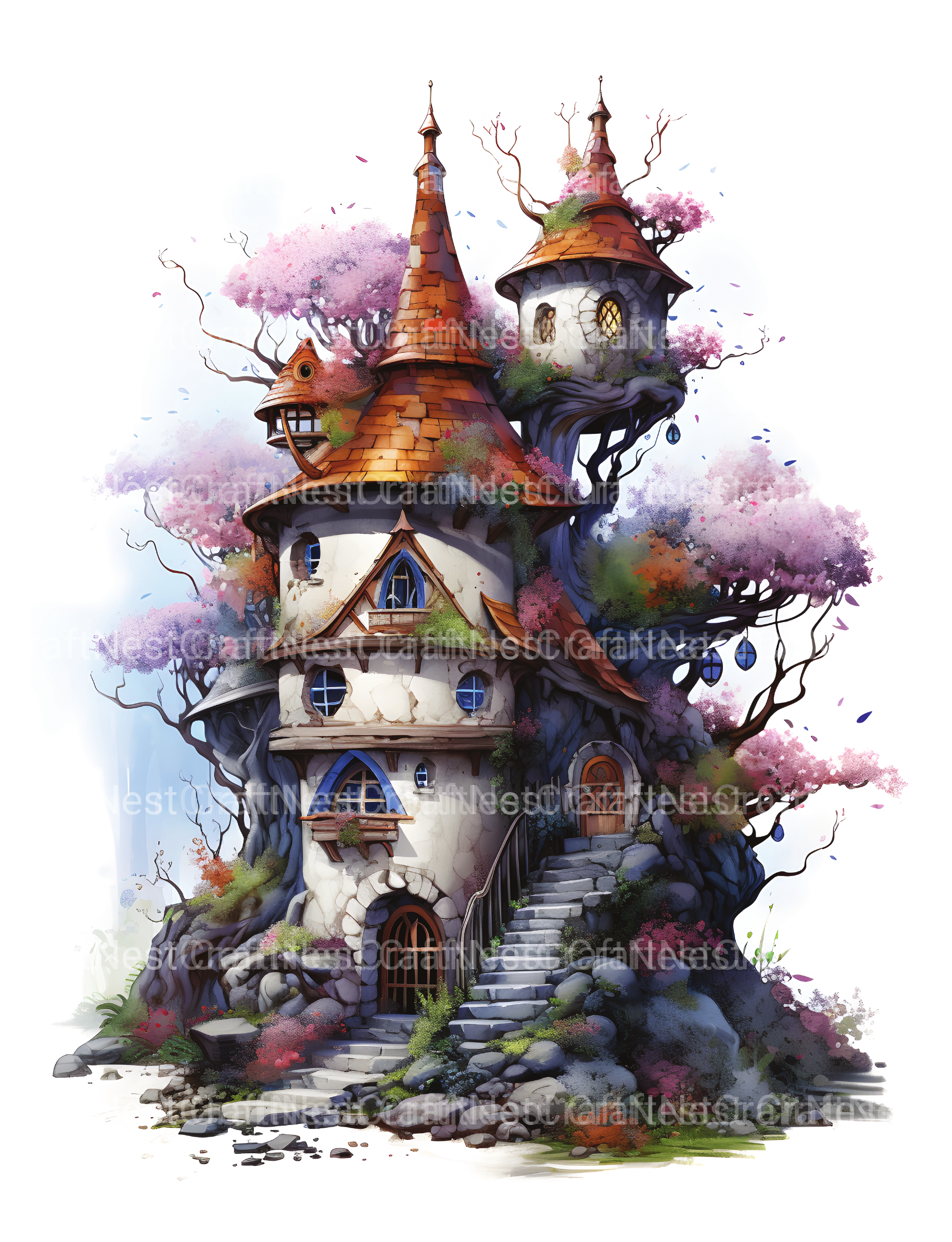 Fairy Fort Coloring Book - CraftNest - Digital Crafting and Art