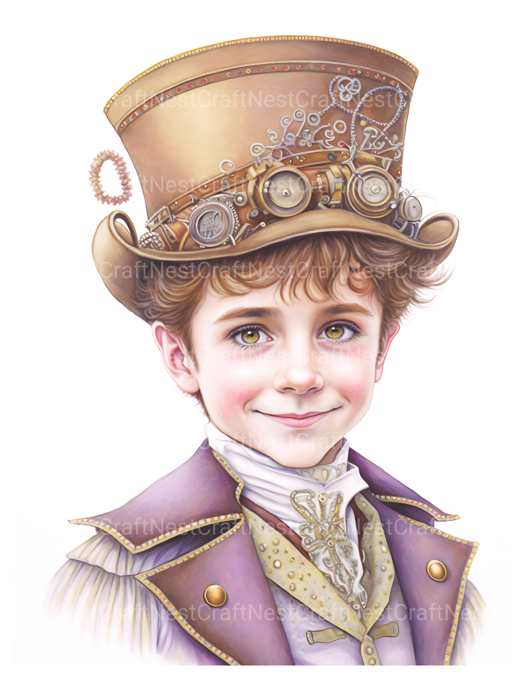 Steampunk Girl Coloring Book - CraftNest - Digital Crafting and Art