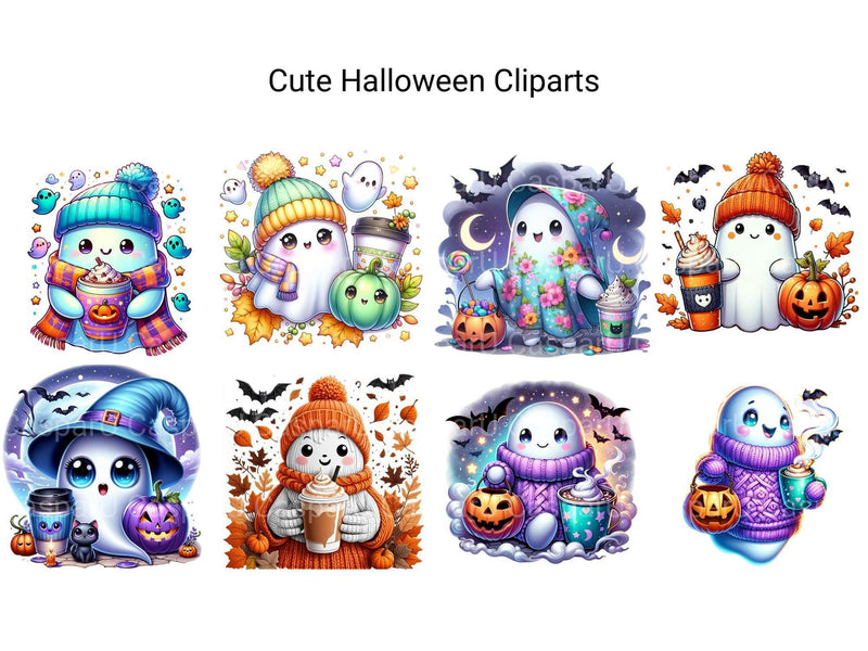 Cute Halloween Clipart - CraftNest - Digital Crafting and Art