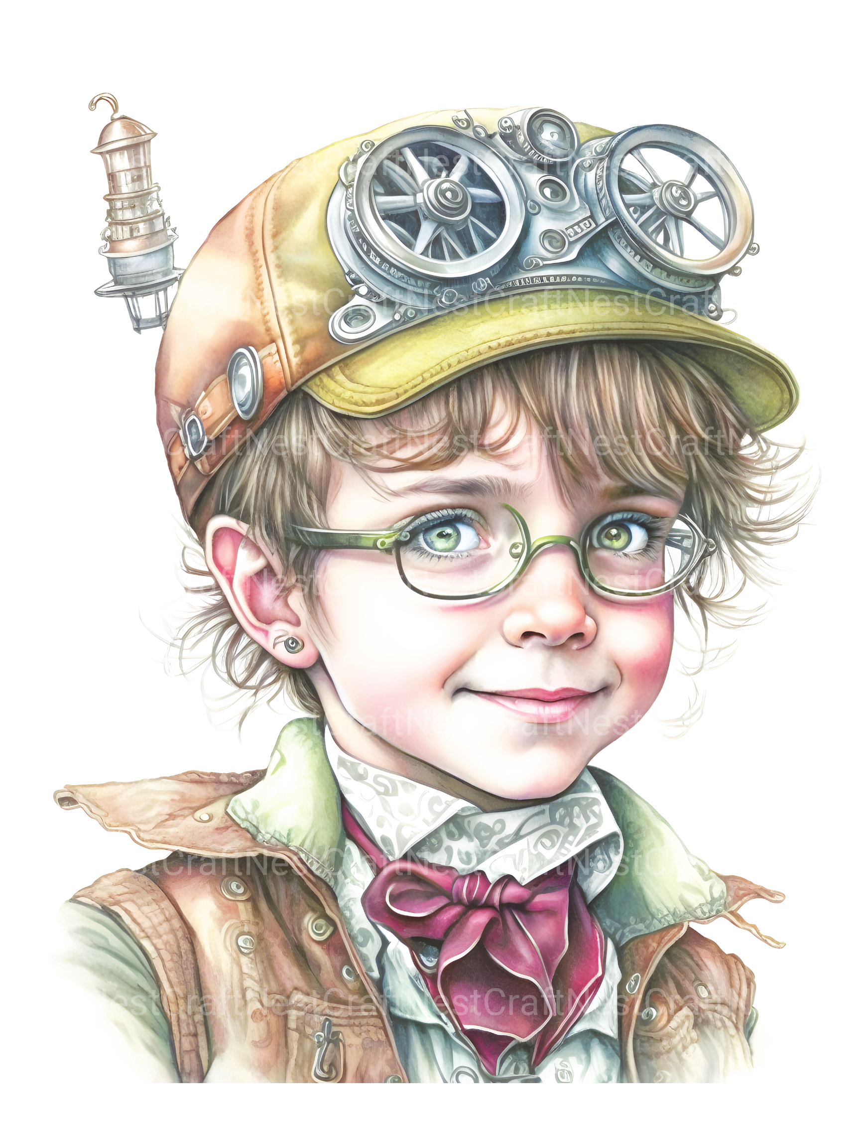 Steampunk Girl Coloring Book - CraftNest - Digital Crafting and Art