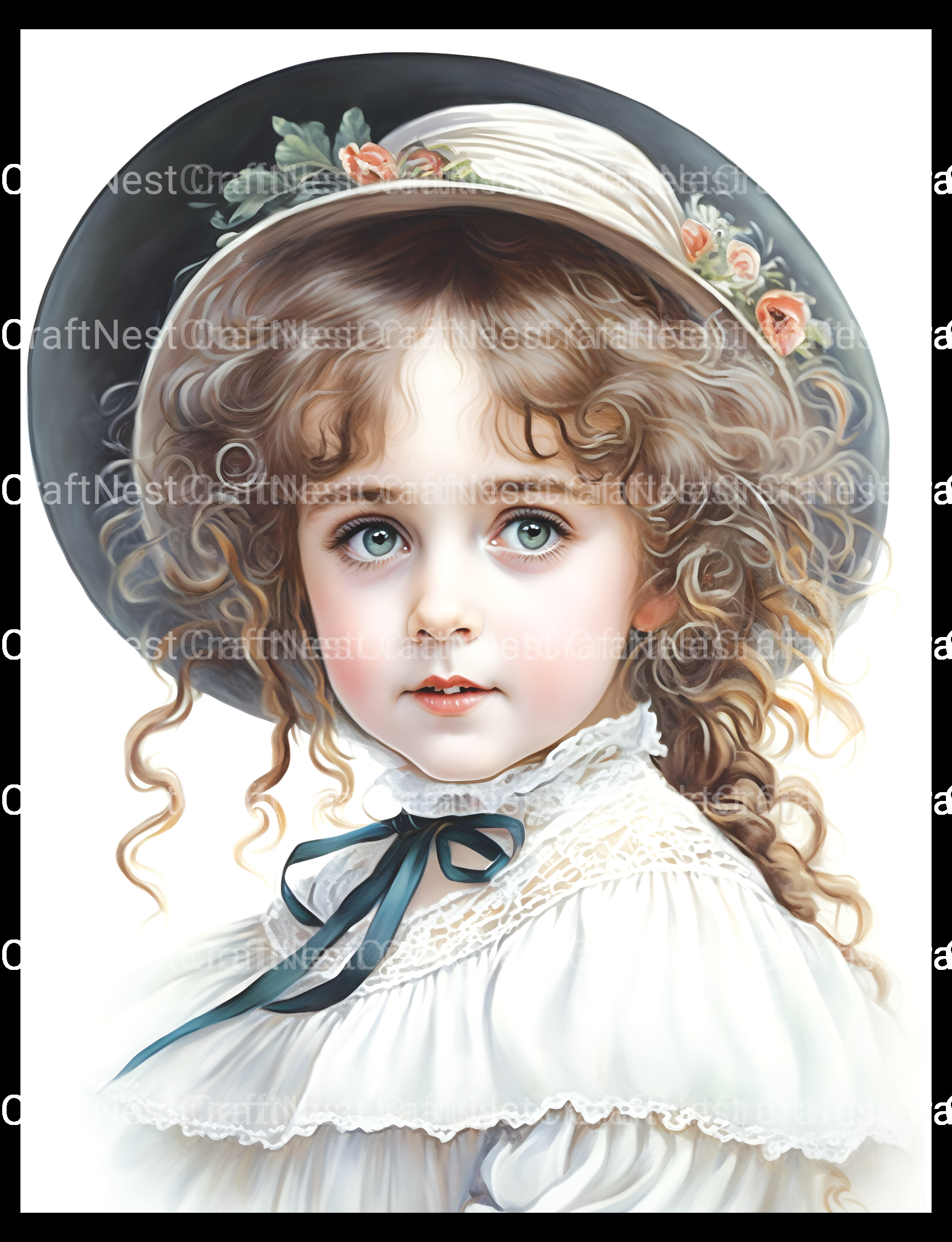 Vintage Flower Princess Coloring Book - CraftNest - Digital Crafting and Art