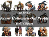 Funny Halloween Old People Clipart