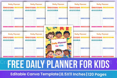 Daily Planner for Kids - CraftNest - Digital Crafting and Art