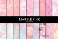 Pink Marble Texture Paper - CraftNest - Digital Crafting and Art