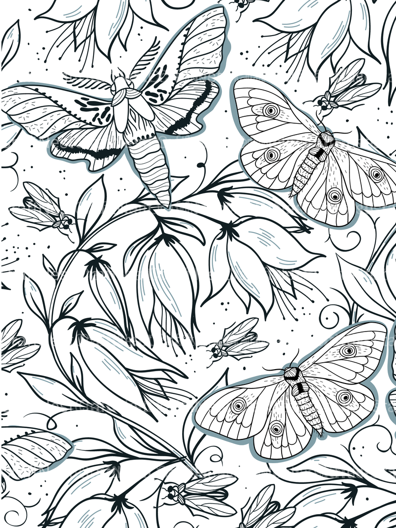 Floral Coloring Book - CraftNest - Digital Crafting and Art
