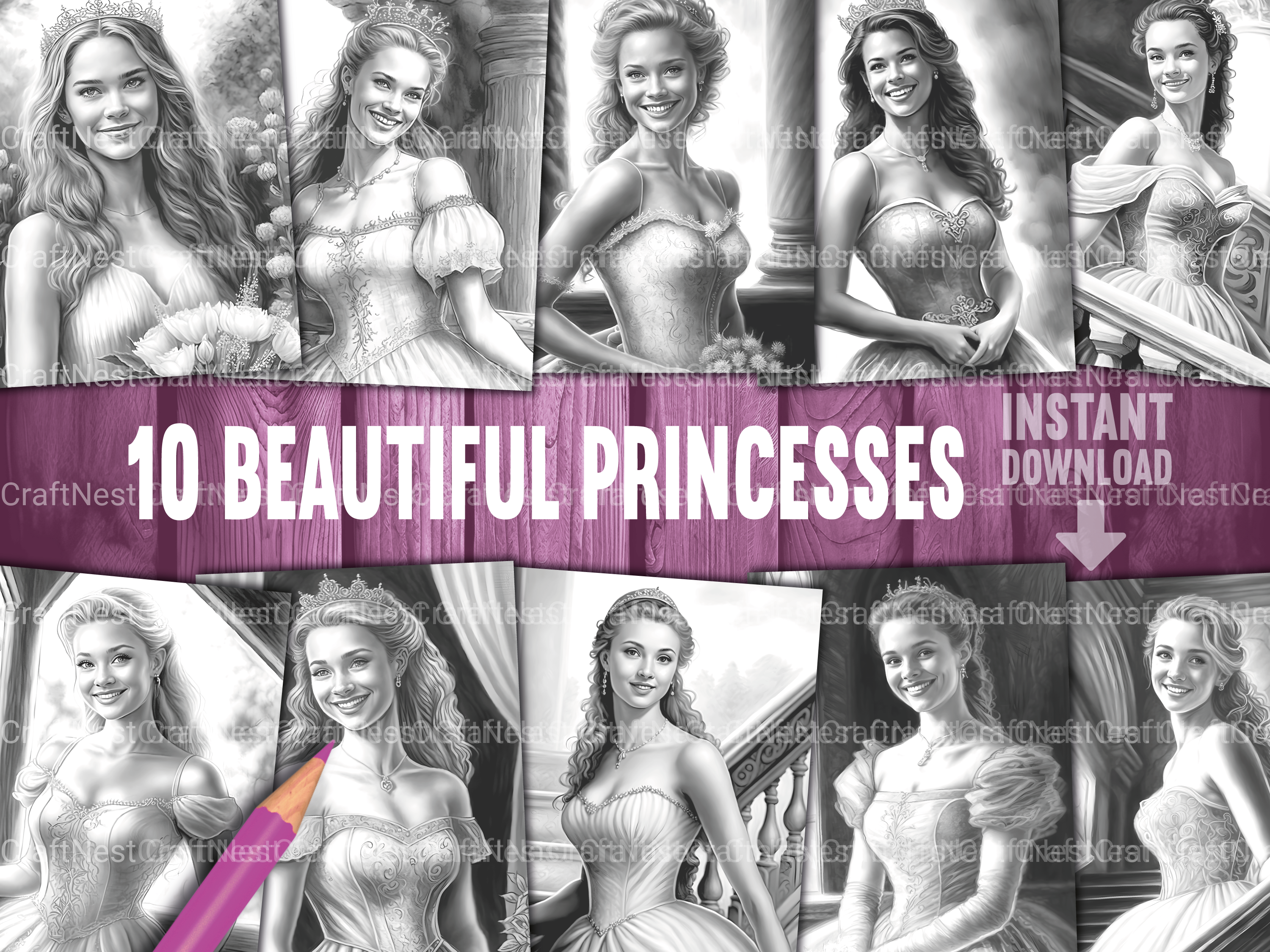 Steampunk Girl Coloring Book 1 - CraftNest - Digital Crafting and Art