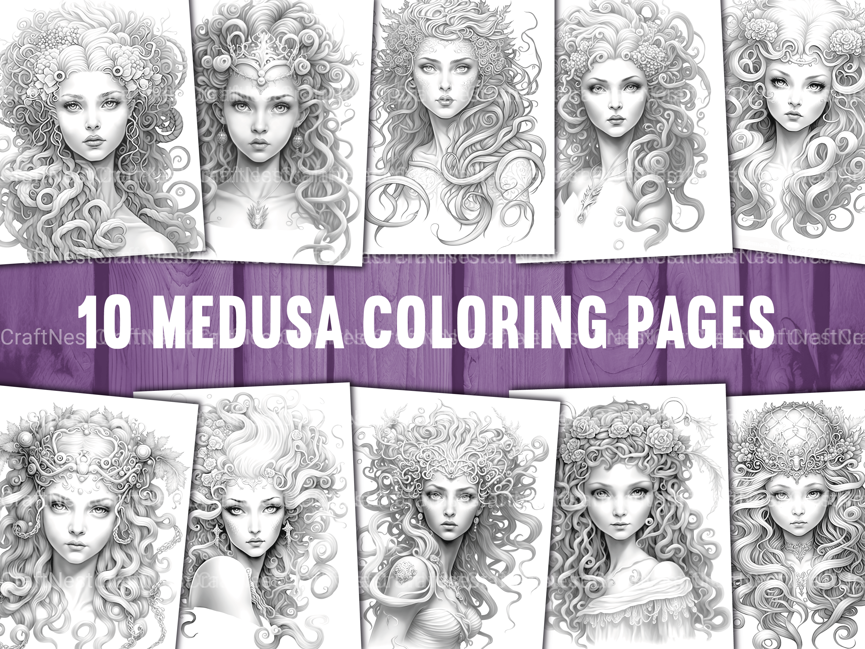 Medusa Coloring Book