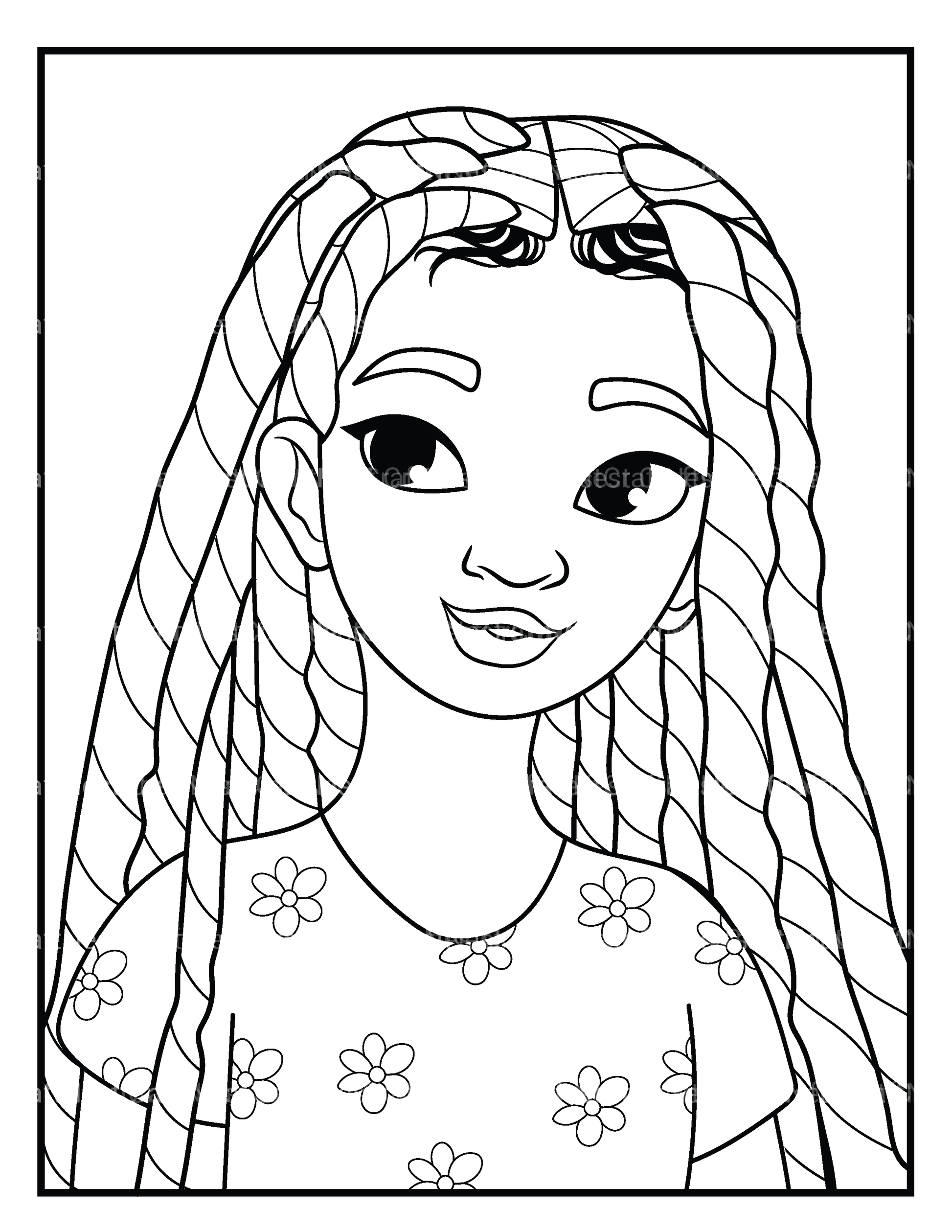 African Women Coloring Book - CraftNest - Digital Crafting and Art