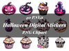 Halloween Digital Stickers Clipart