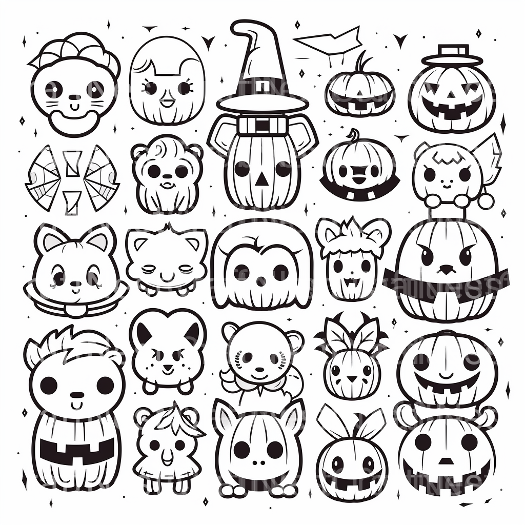 Kids Halloween Coloring Book 10 - CraftNest - Digital Crafting and Art