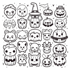 Kids Halloween Coloring Book 10 - CraftNest - Digital Crafting and Art