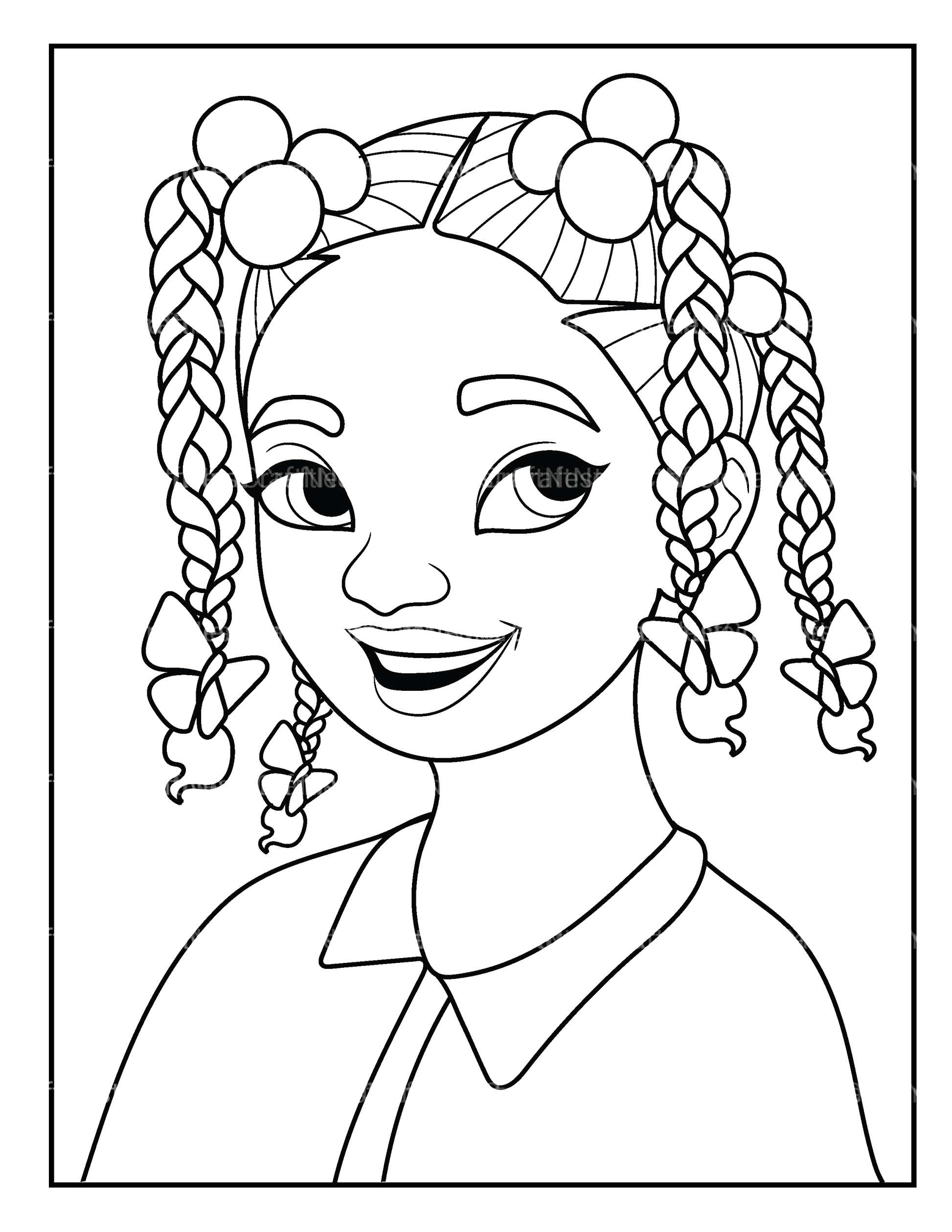 African Women Coloring Book - CraftNest - Digital Crafting and Art