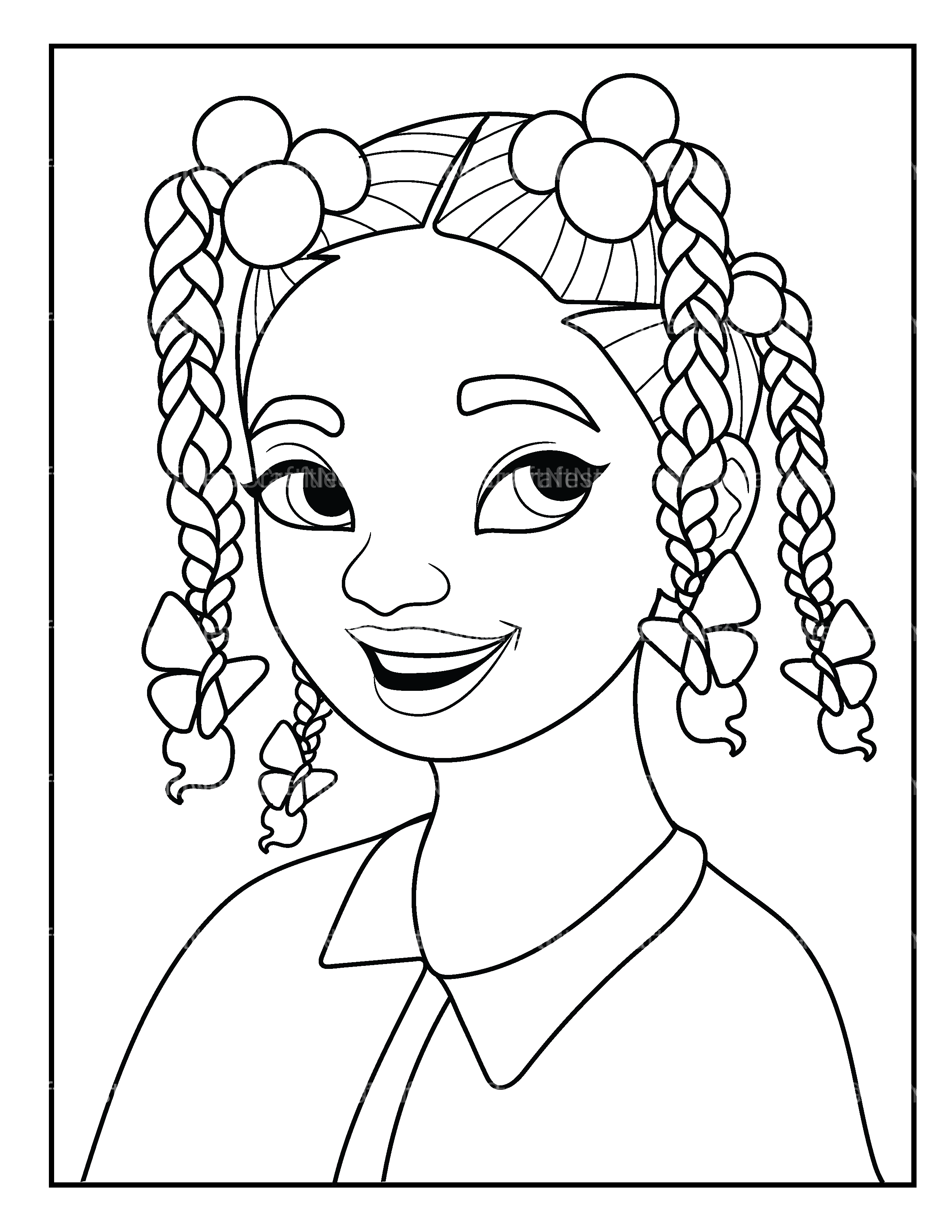 African Women Coloring Book - CraftNest - Digital Crafting and Art