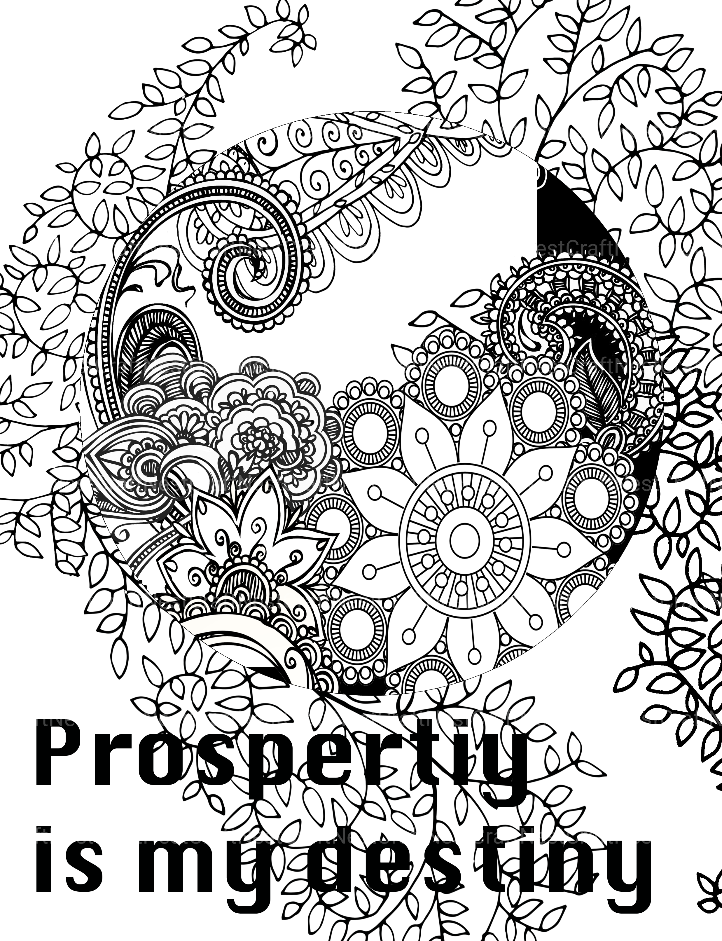 Colorist Heaven Affirmations Coloring Book - CraftNest - Digital Crafting and Art