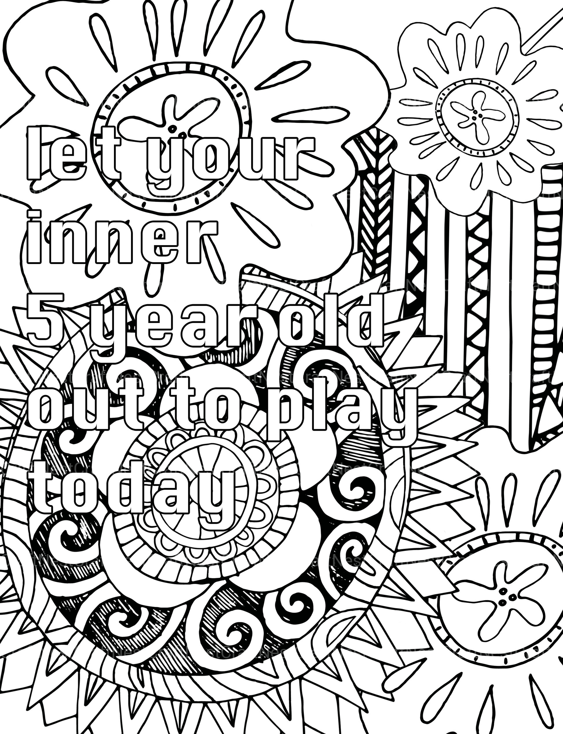 Colorist Heaven Affirmations Coloring Book - CraftNest - Digital Crafting and Art