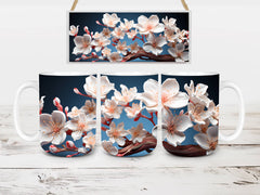 Floral Spring 3 Mug Wrap - CraftNest