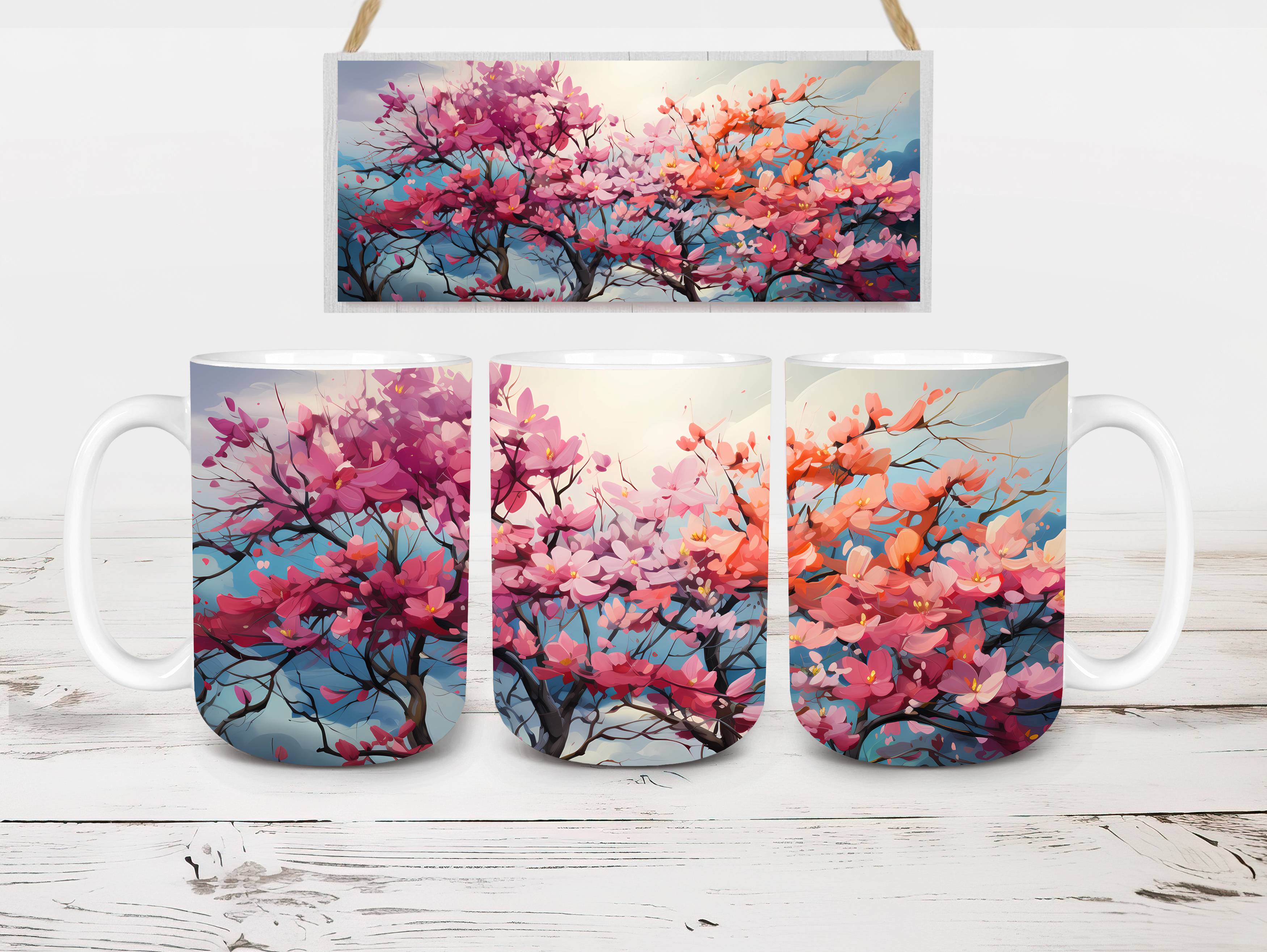 Floral Spring 3 Mug Wrap - CraftNest