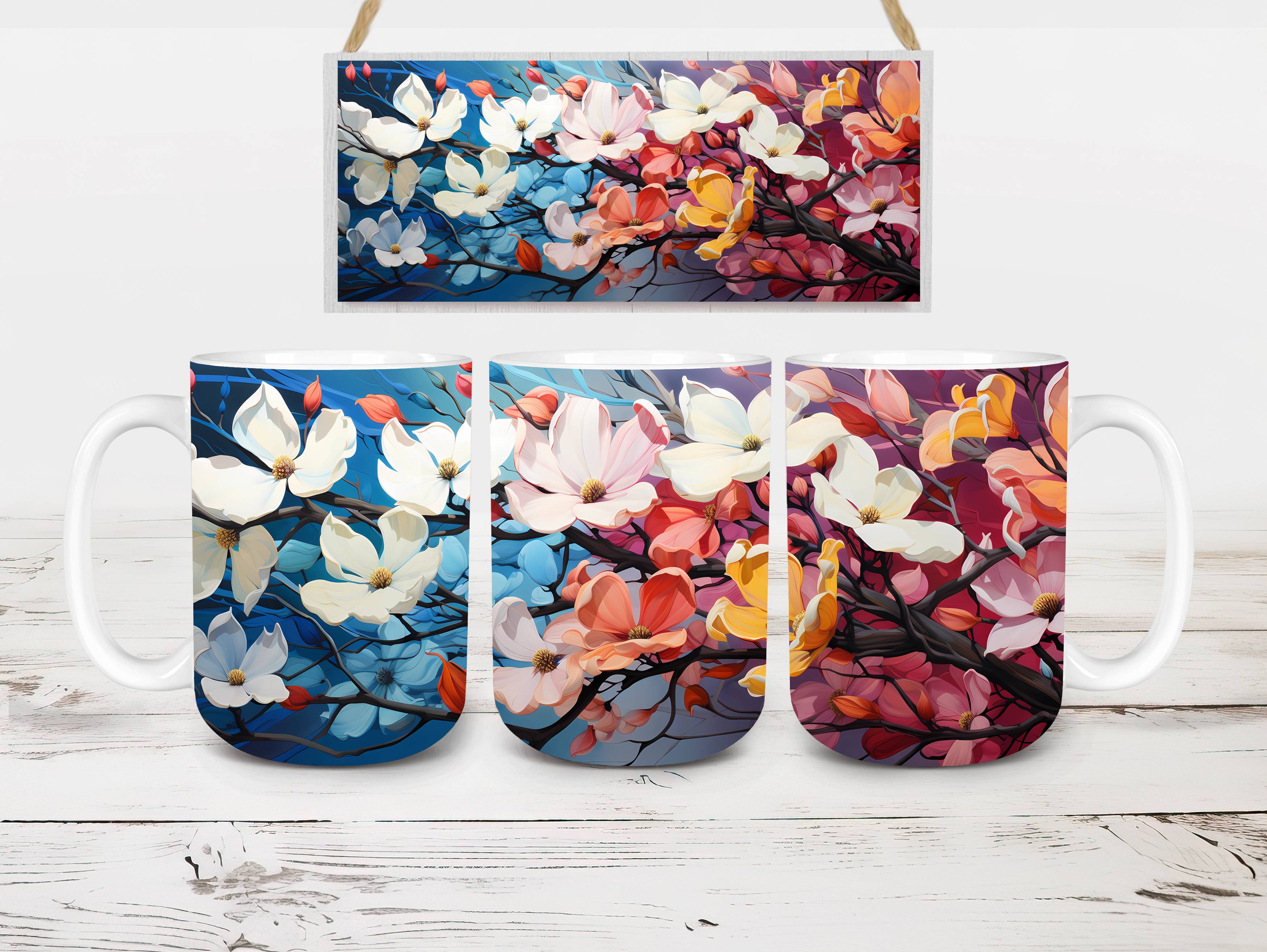 Floral Spring 3 Mug Wrap - CraftNest