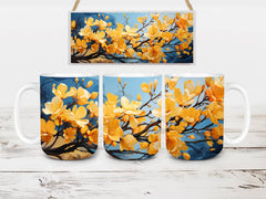 Floral Spring 3 Mug Wrap - CraftNest