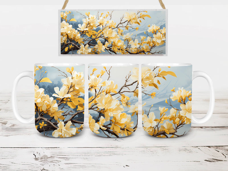 Floral Spring 3 Mug Wrap - CraftNest