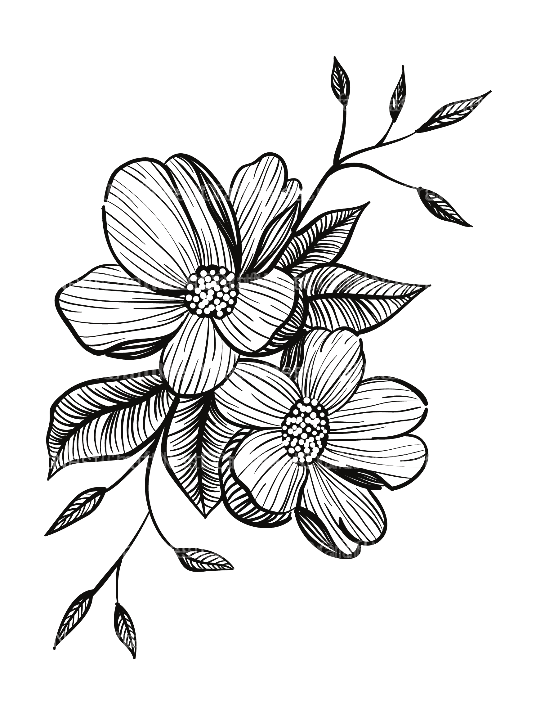 Floral Coloring Book - CraftNest - Digital Crafting and Art