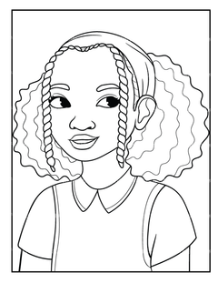 African Girl Coloring Book - CraftNest - Digital Crafting and Art