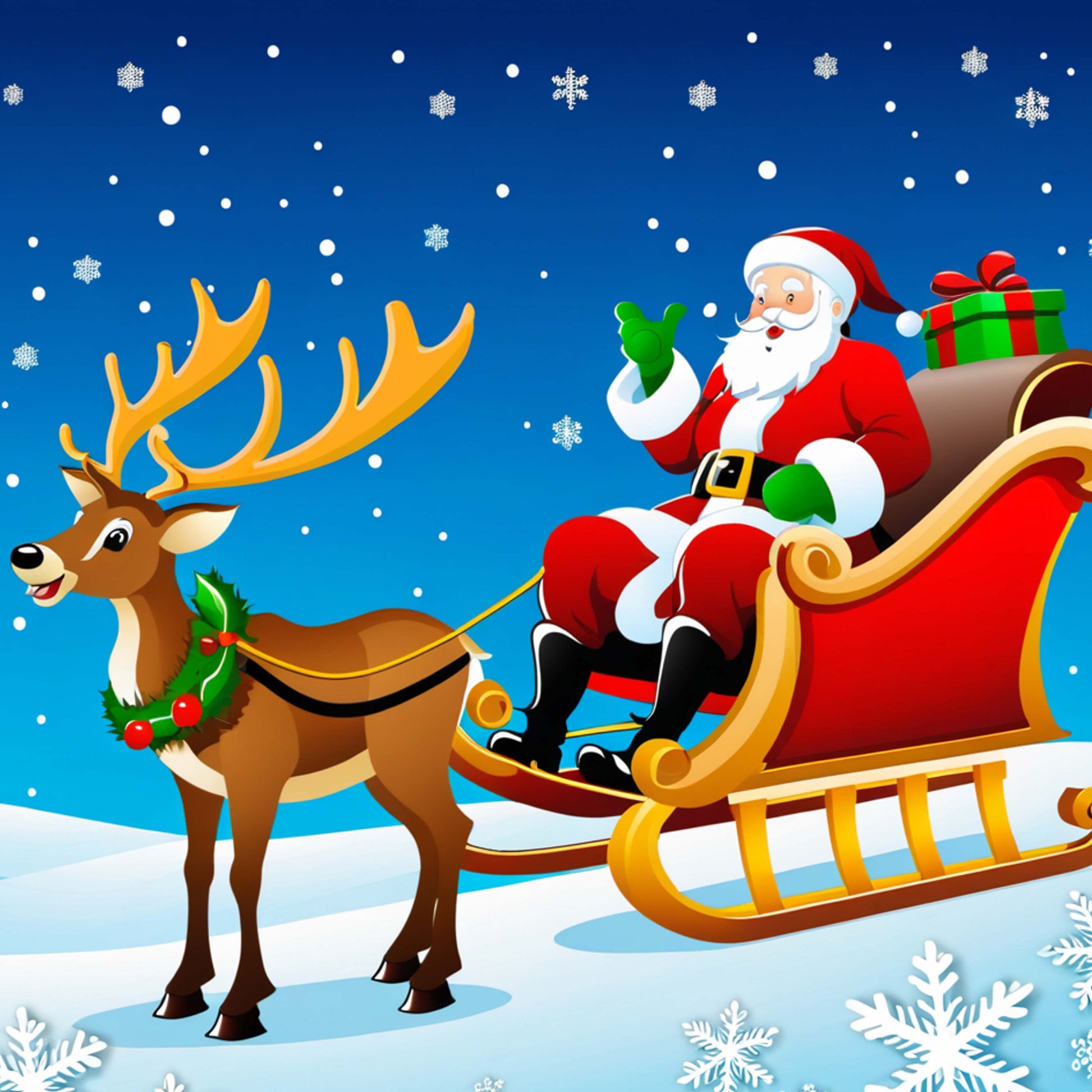 Christmas Reindeer Seamless Digital Paper - CraftNest - Digital Crafting and Art