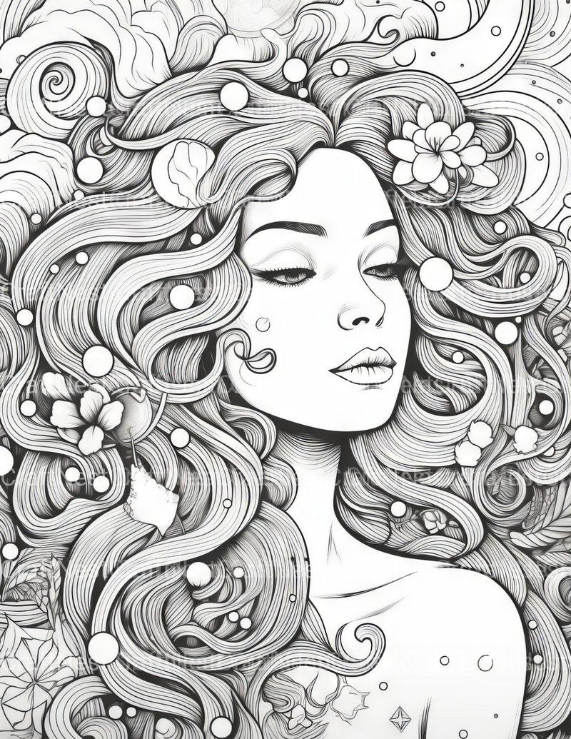 Femme Coloring Book - CraftNest - Digital Crafting and Art