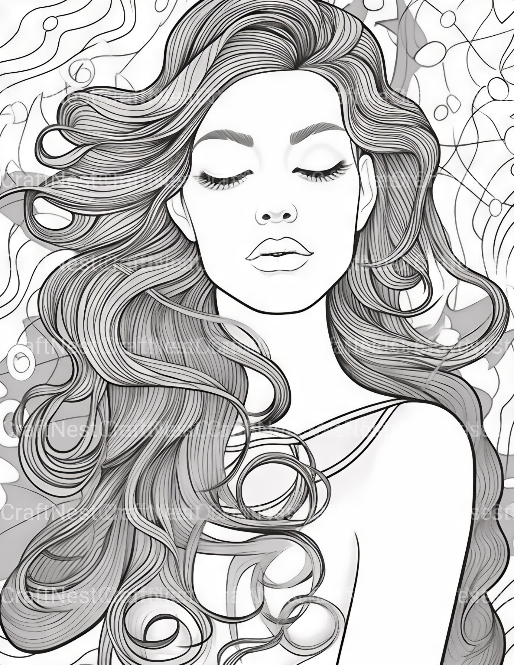 Femme Coloring Book - CraftNest - Digital Crafting and Art