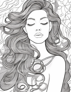 Femme Coloring Book - CraftNest - Digital Crafting and Art