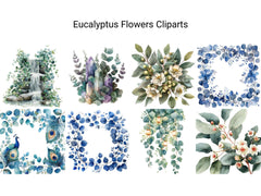 Eucalyptus Flowers Clipart - CraftNest - Digital Crafting and Art