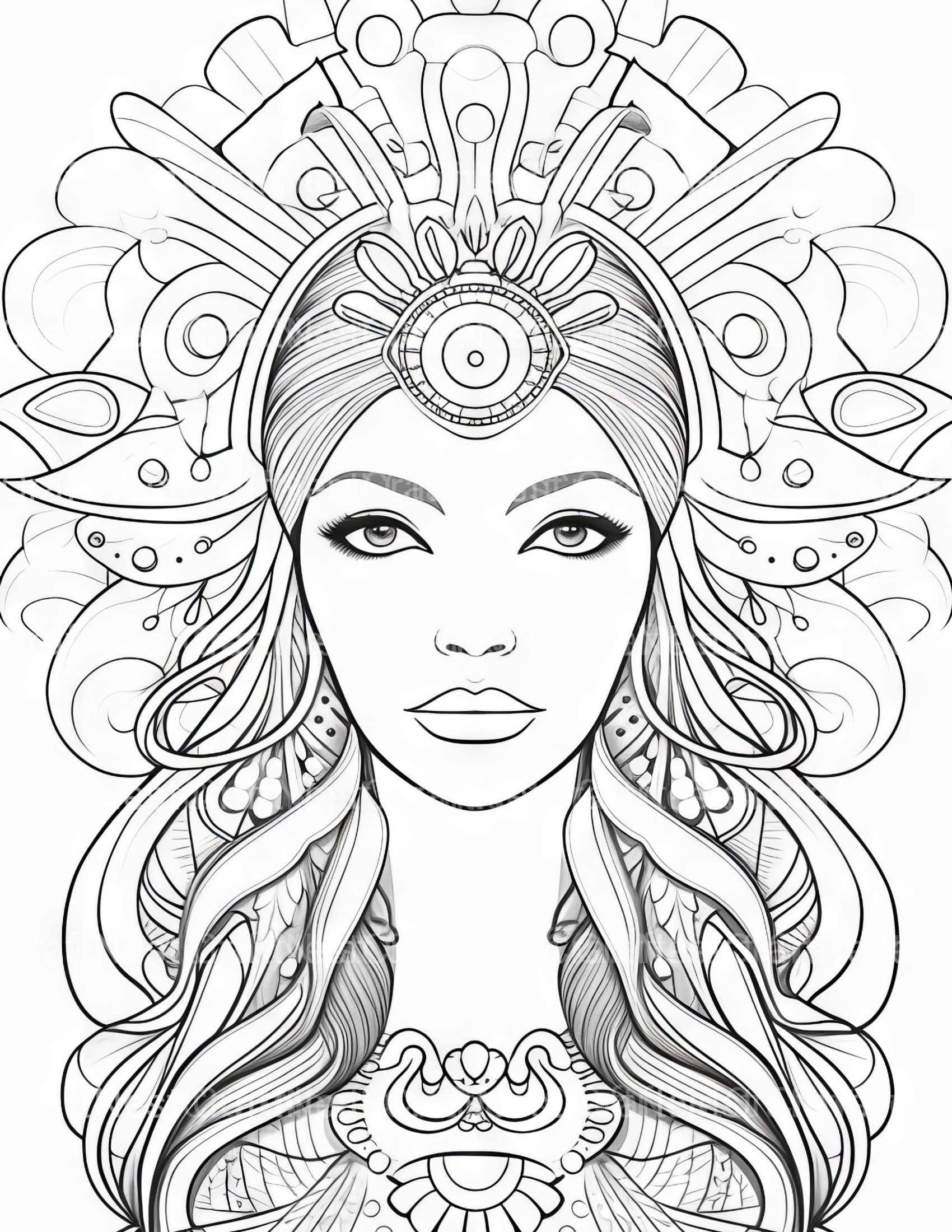 Femme Coloring Book - CraftNest - Digital Crafting and Art