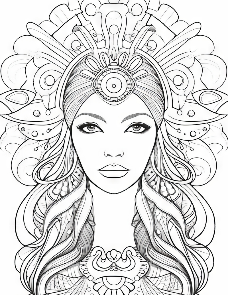 Femme Coloring Book - CraftNest - Digital Crafting and Art
