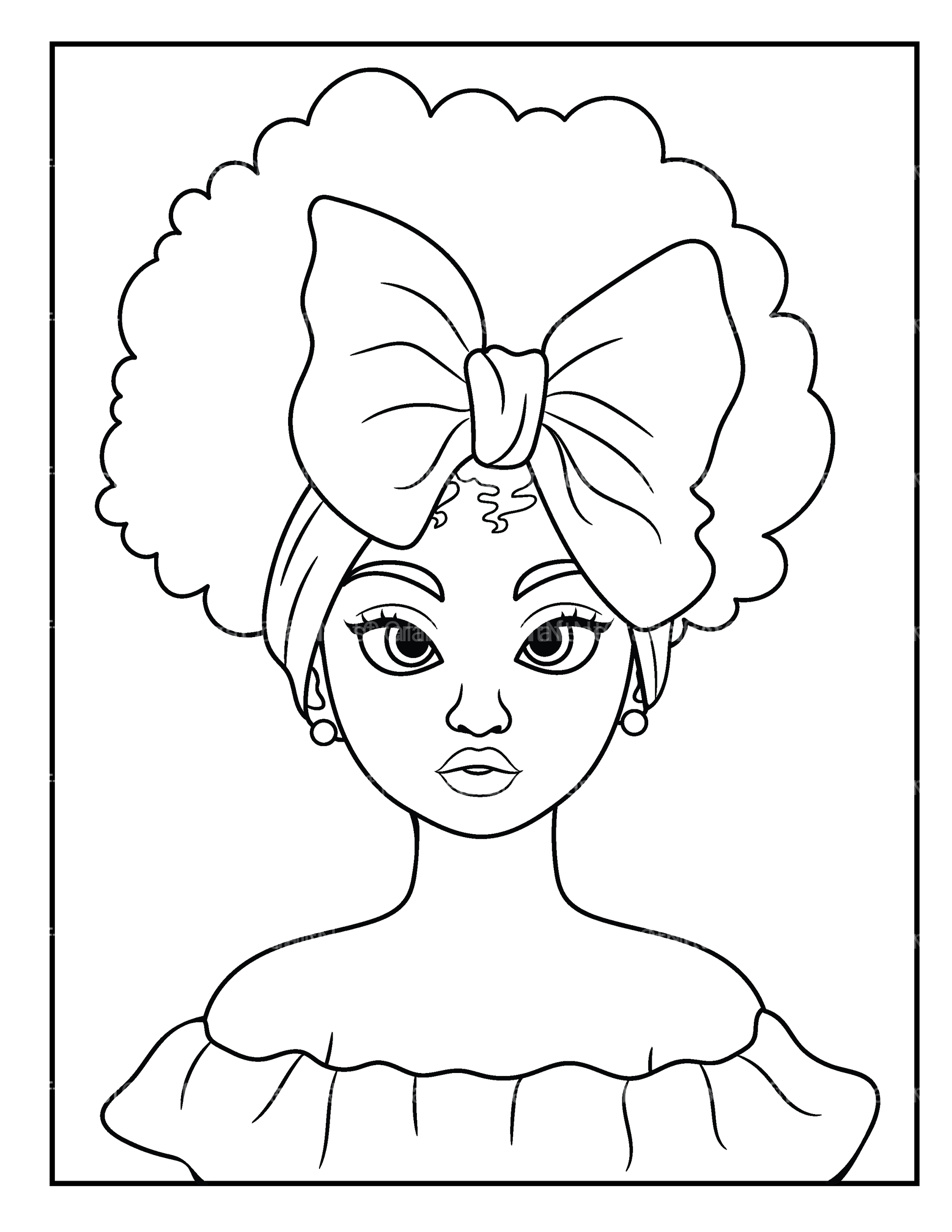 African Women Coloring Book - CraftNest - Digital Crafting and Art