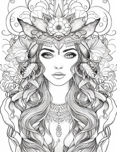Femme Coloring Book - CraftNest - Digital Crafting and Art