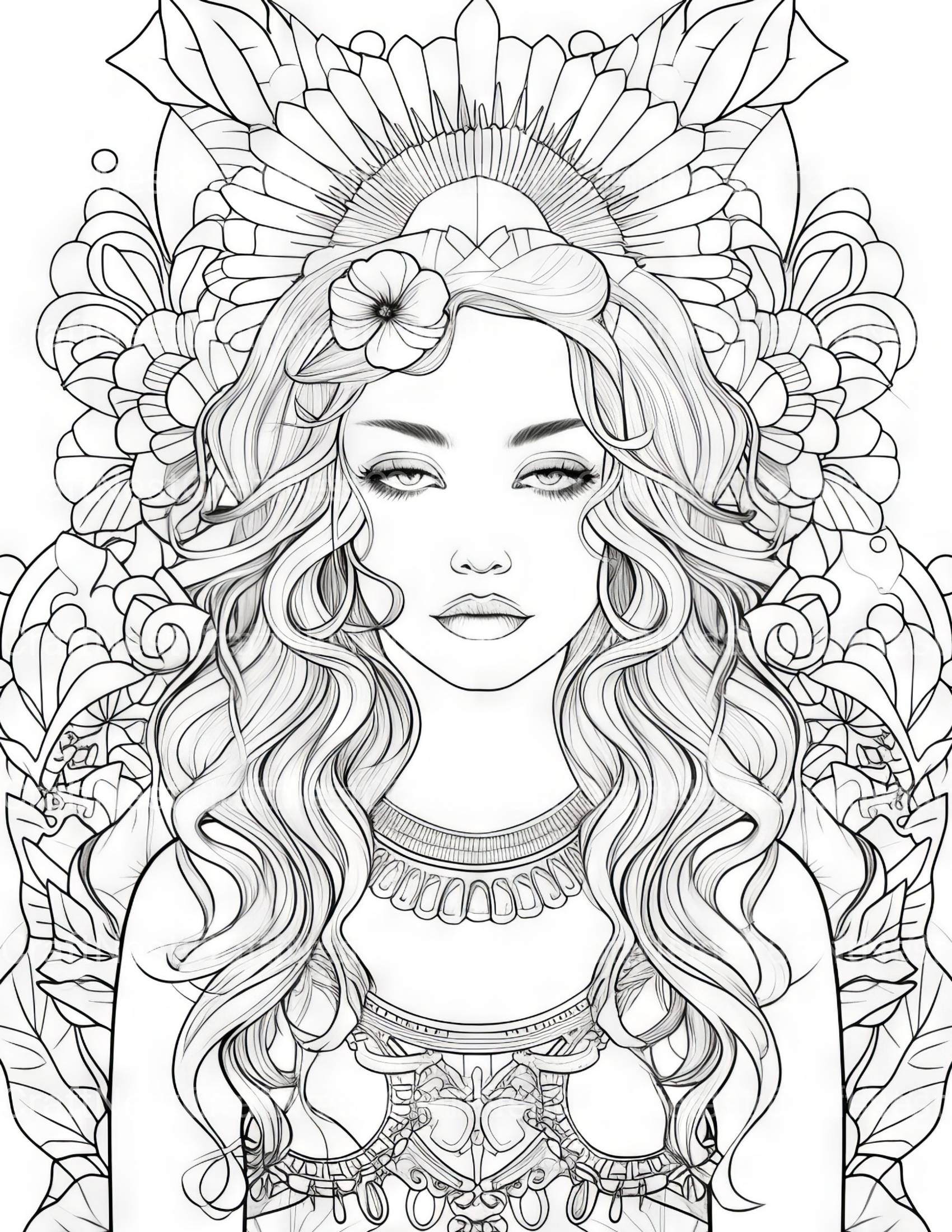 Femme Coloring Book - CraftNest - Digital Crafting and Art