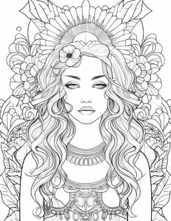 Femme Coloring Book - CraftNest - Digital Crafting and Art