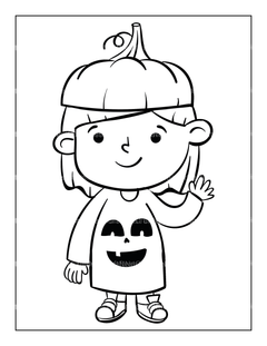 Kids Halloween Coloring Book 8 - CraftNest - Digital Crafting and Art