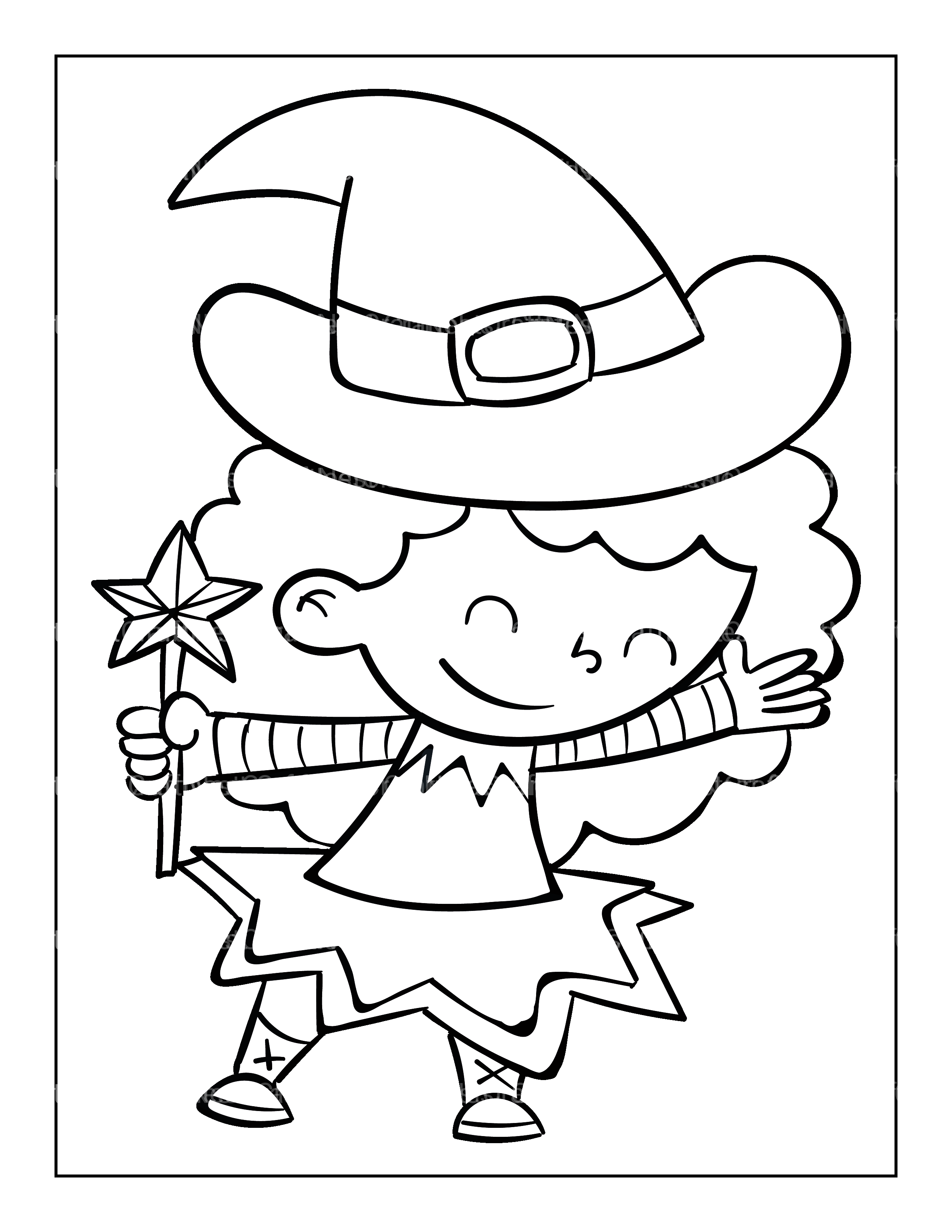 Kids Halloween Coloring Book 8 - CraftNest - Digital Crafting and Art