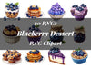 Blaubeerdessert Clipart