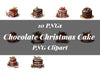 Chocolate Christmas Cake Bonus Clipart