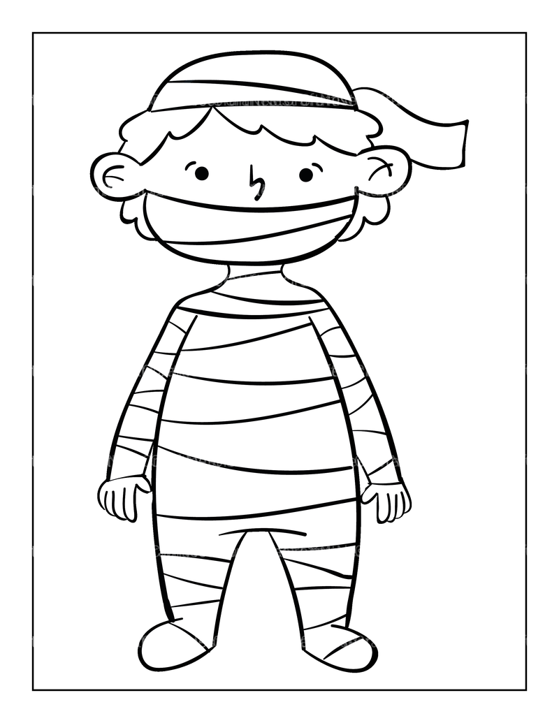 Kids Halloween Coloring Book 8 - CraftNest - Digital Crafting and Art