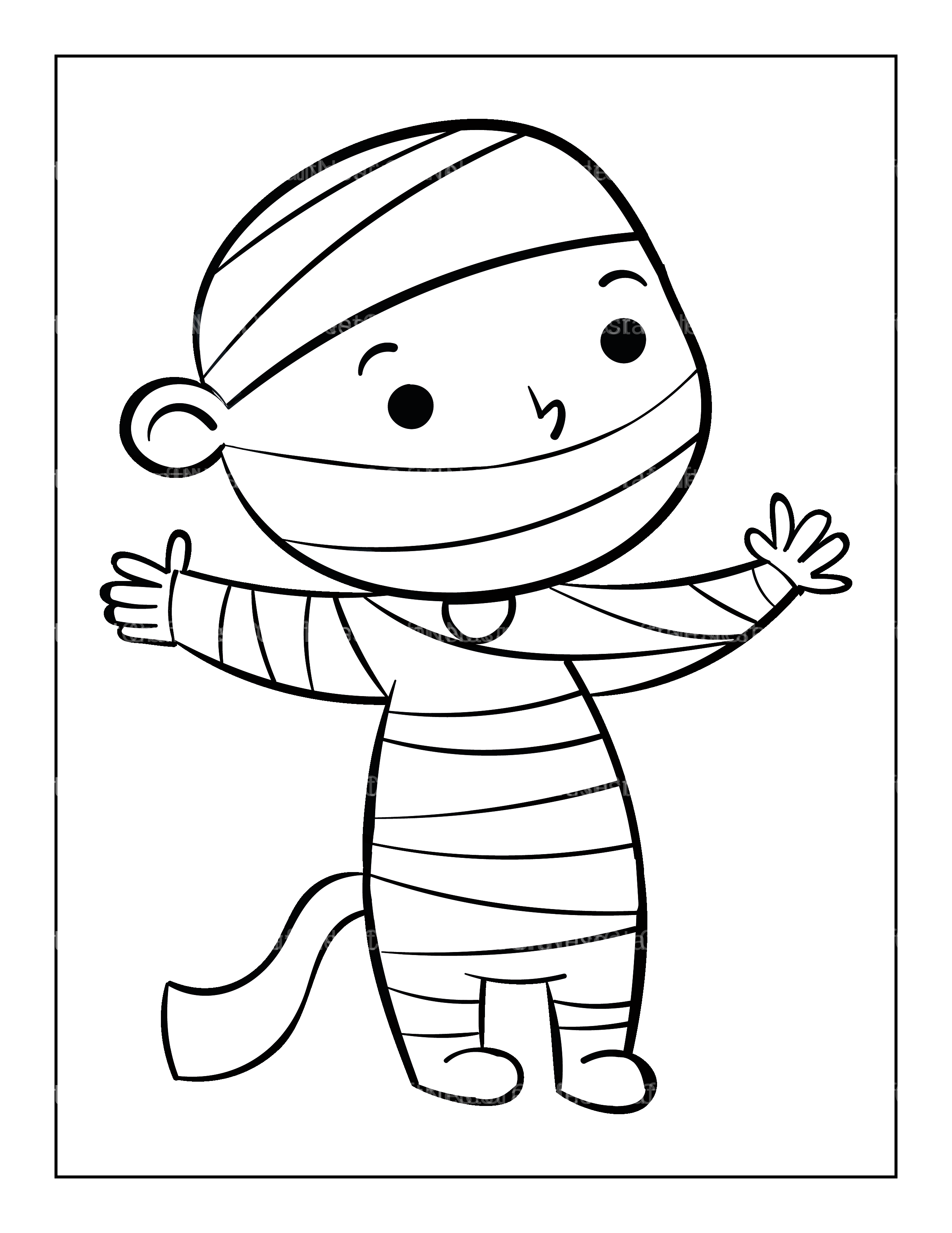 Kids Halloween Coloring Book 8 - CraftNest - Digital Crafting and Art