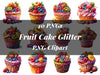 Fruit Cake Glitter Clipart