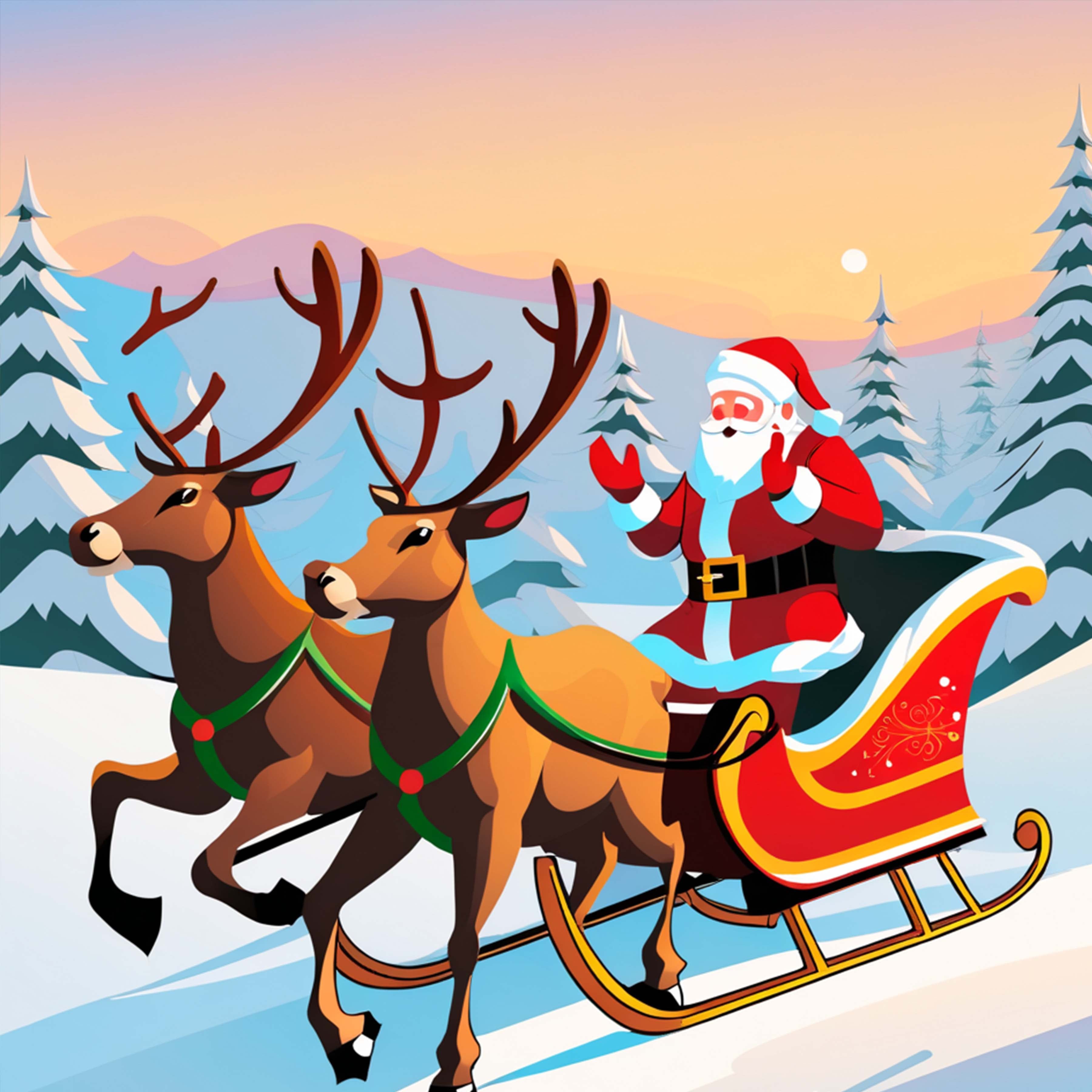 Christmas Reindeer Seamless Digital Paper - CraftNest - Digital Crafting and Art