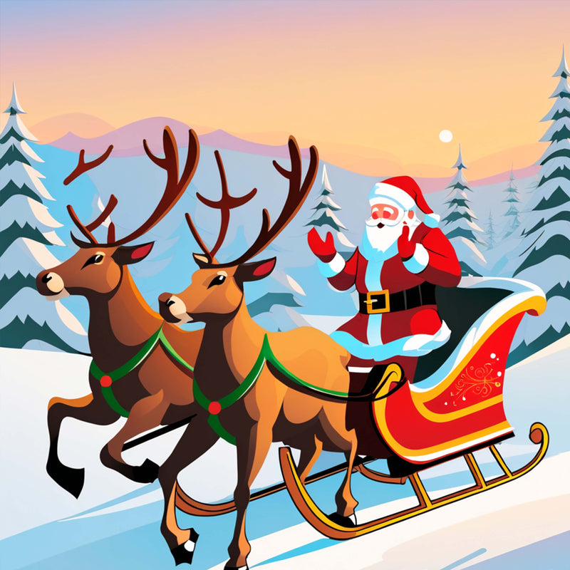 Christmas Reindeer Seamless Digital Paper - CraftNest - Digital Crafting and Art