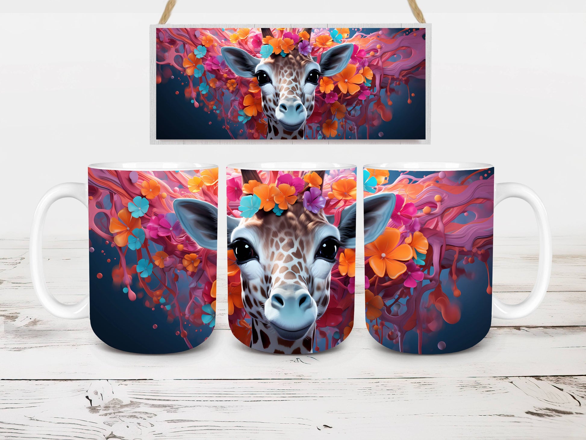 Kawaii Safari 1 Mug Wrap - CraftNest