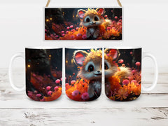 Kawaii Animal 1 Mug Wrap - CraftNest